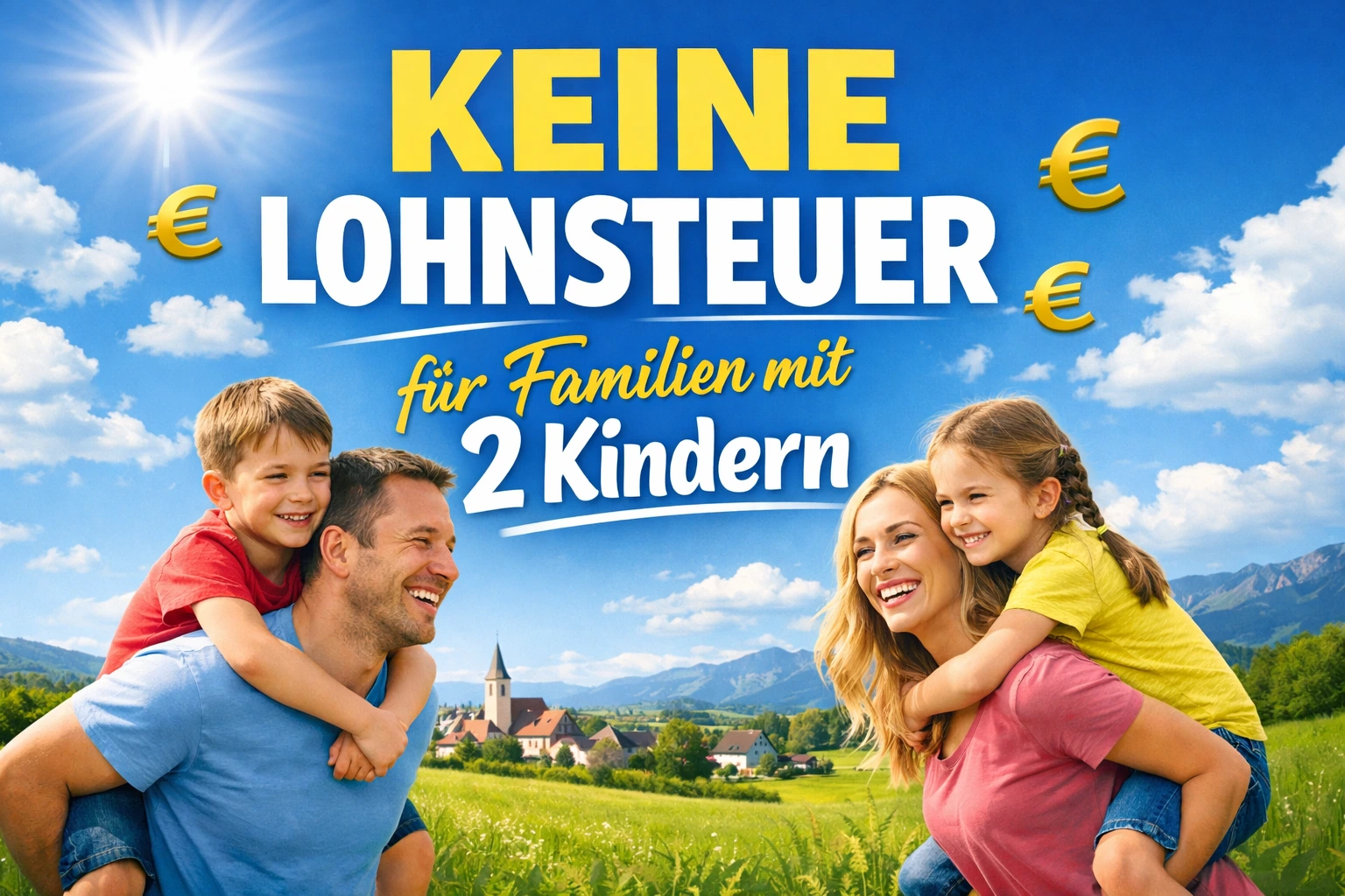 Keine Lohnsteuer fuer Familien mit 2 Kindern caver